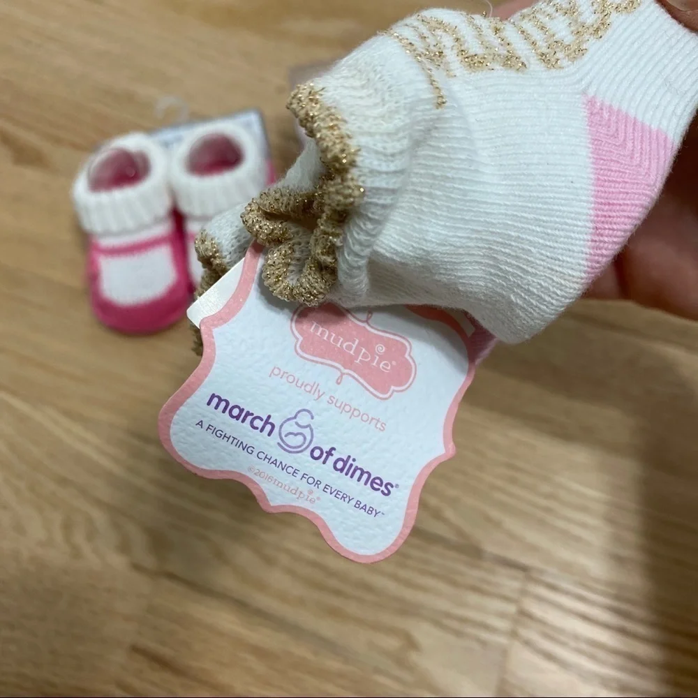 Baby Girl Sock Slipper Bundle NWT Princess Pink